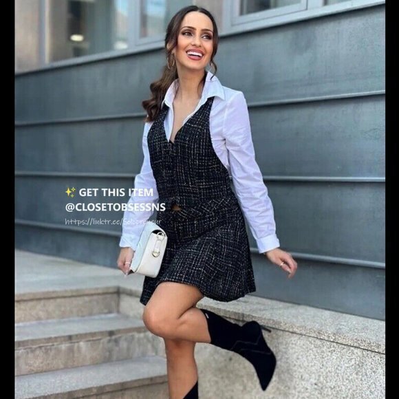 Zara Dresses & Skirts - BLOGGER FAVE!!! ZARA Textured Mini Dress